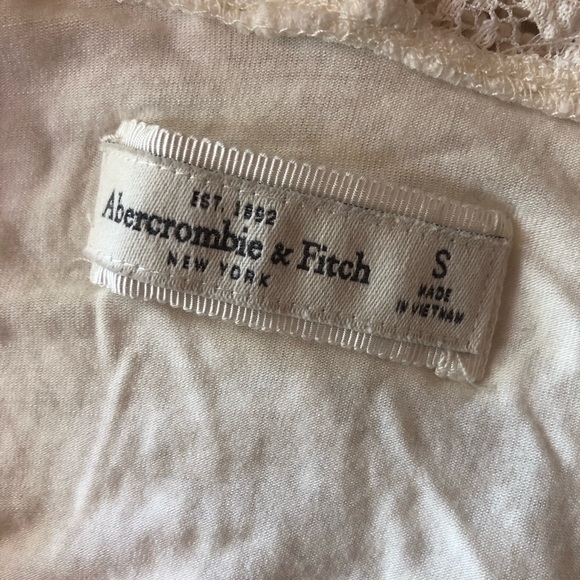 Abercrombie white lace crop top size S - Picture 4 of 4